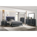 Acme Furniture Haiden 28427EK King Bed - Weathered Black IMAGE 4