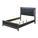 Acme Furniture Haiden 28430Q Queen Bed - Weathered Black IMAGE 3
