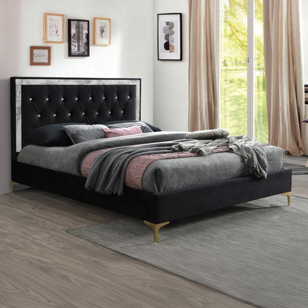 Acme Furniture Rowan 28987EK King Panel Bed IMAGE 1