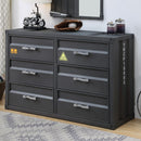 Acme Furniture Cargo 37955 Dresser - Gunmetal IMAGE 1