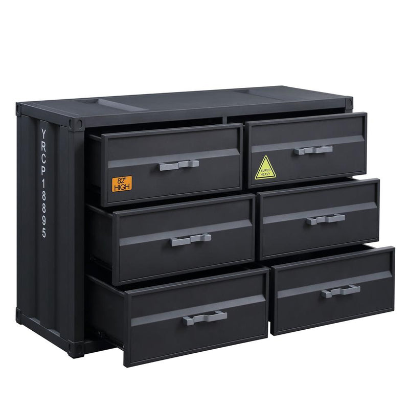 Acme Furniture Cargo 37955 Dresser - Gunmetal IMAGE 4