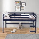 Acme Furniture 38260 Twin Loft Bed - Navy Blue IMAGE 1