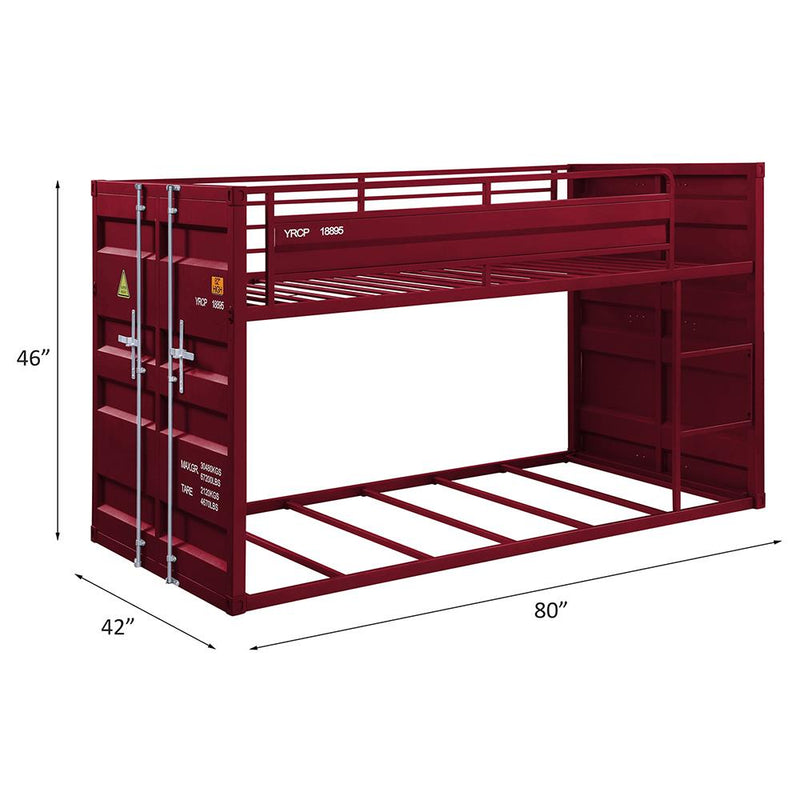 Acme Furniture Cargo 38280 Twin/Twin Bunk Bed IMAGE 4