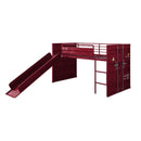 Acme Furniture Cargo 38300 Twin Loft Bed - Red IMAGE 2
