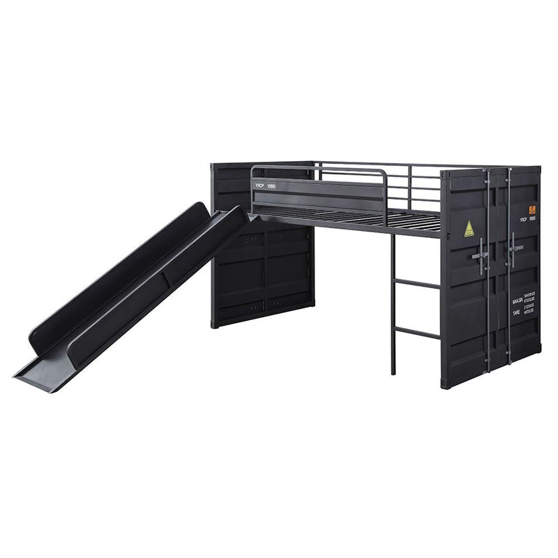 Acme Furniture Cargo 38305 Twin Loft Bed - Gunmetal IMAGE 2