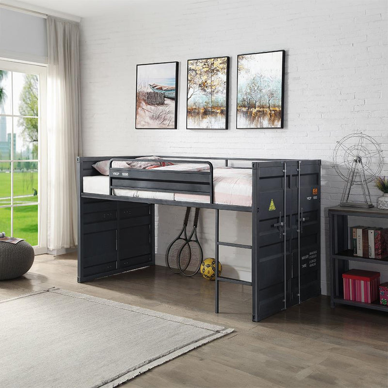 Acme Furniture Cargo 38305 Twin Loft Bed with Slide IMAGE 7