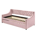 Acme Furniture 39380 Twin Daybed & Trundle - Pink IMAGE 2