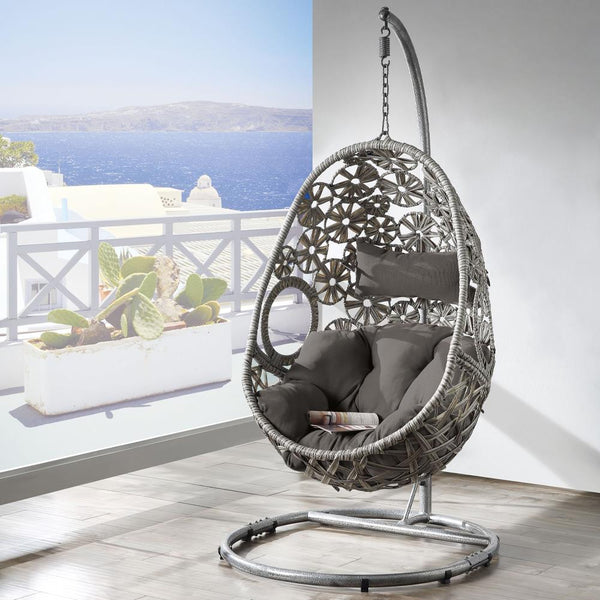 Acme Furniture 45107 Patio Hanging Chair with Stand IMAGE 1