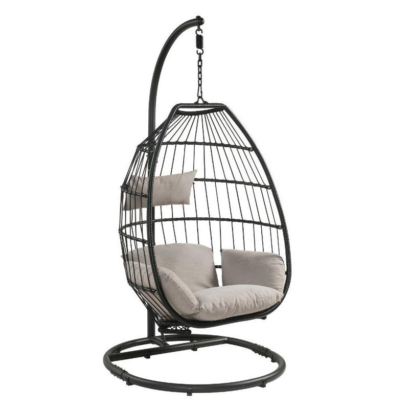 Acme Furniture 45115 Patio Hanging Chair with Stand IMAGE 2