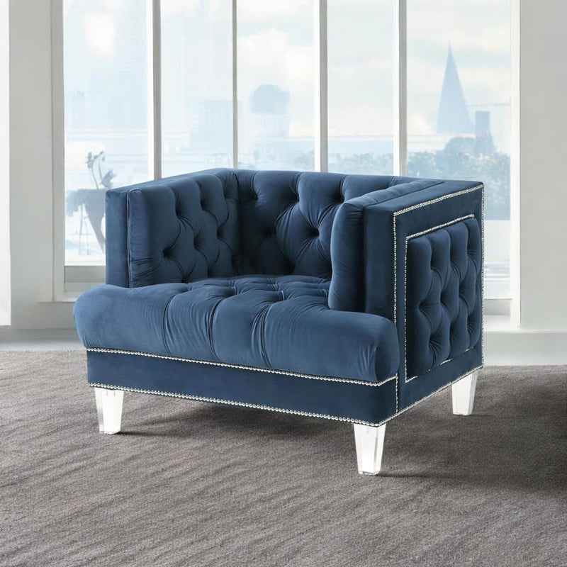 Acme Furniture Ansario 56457 Chair - Blue IMAGE 3