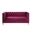 Acme Furniture Heibero 56896 Loveseat - Burgundy IMAGE 4