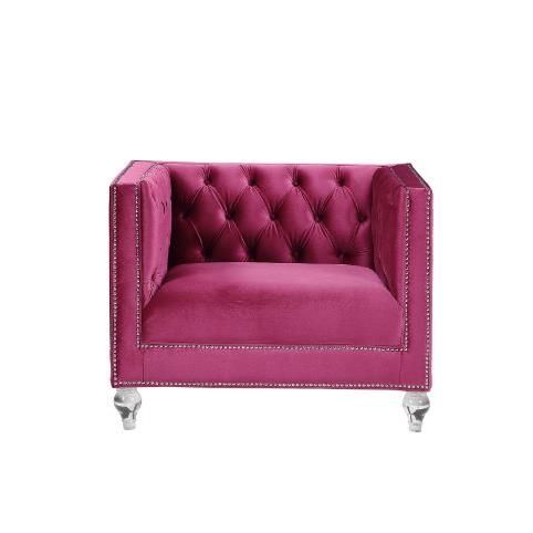 Acme Furniture Heibero 56897 Chair - Burgundy IMAGE 4