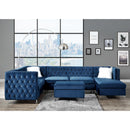 Acme Furniture Jaszira 57345 Ottoman - Blue IMAGE 3