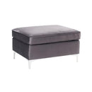 Acme Furniture Jaszira 57375 Ottoman - Grey IMAGE 2