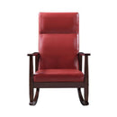 Acme Furniture Raina 59931 Rocking Chair - Red IMAGE 4