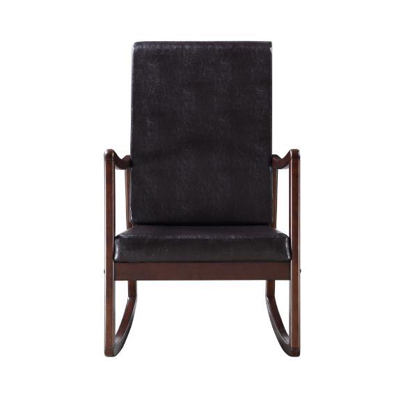 Acme Furniture Raina 59935 Rocking Chair - Dark Brown IMAGE 4