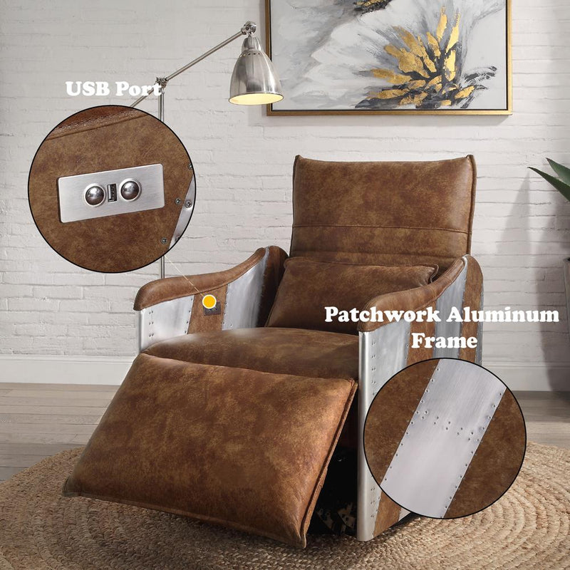 Acme Furniture Qalurne 59942 Power Motion Recliner with Swivel IMAGE 16