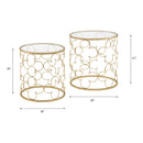 Acme Furniture Flowie 82342 Nesting Table Set IMAGE 3