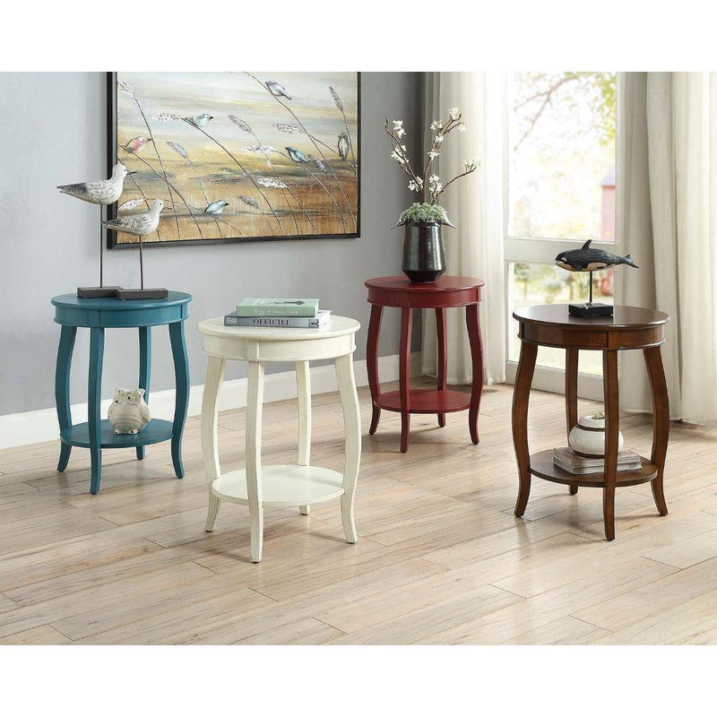 Acme Furniture Aberta 82785 Accent Table - Antique White IMAGE 5