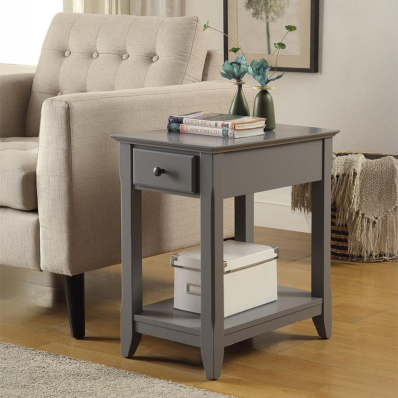 Acme Furniture Bertie 82838 Accent Table - Grey IMAGE 1