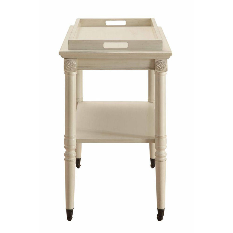 Acme Furniture Frisco 82908 Tray Table - Antique White IMAGE 2