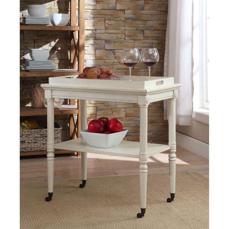 Acme Furniture Frisco 82908 Tray Table - Antique White IMAGE 6