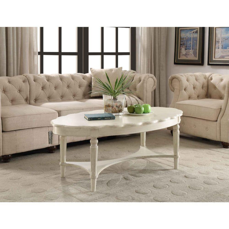 Acme Furniture Fordon 82920 Coffee Table - Antique White IMAGE 6