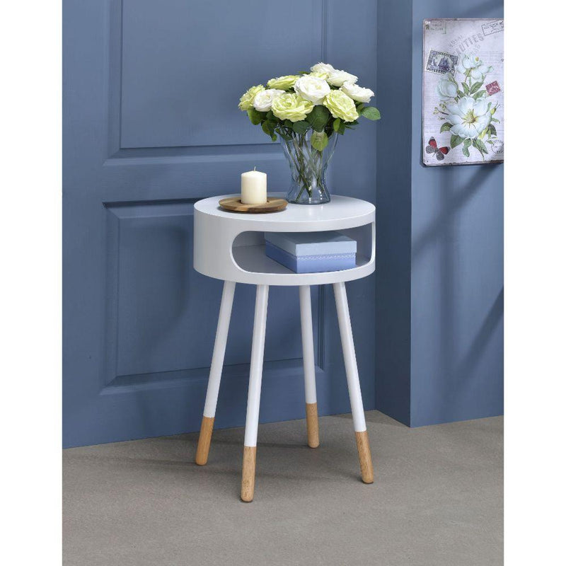 Acme Furniture Sonria 84445 Accent Table - White IMAGE 4