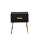 Acme Furniture Denvor 84495 End Table - Black & Gold IMAGE 2
