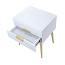 Acme Furniture Denvor 84496 End Table - White & Gold IMAGE 3