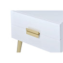 Acme Furniture Denvor 84496 End Table - White & Gold IMAGE 4
