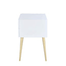 Acme Furniture Denvor 84496 End Table - White & Gold IMAGE 5