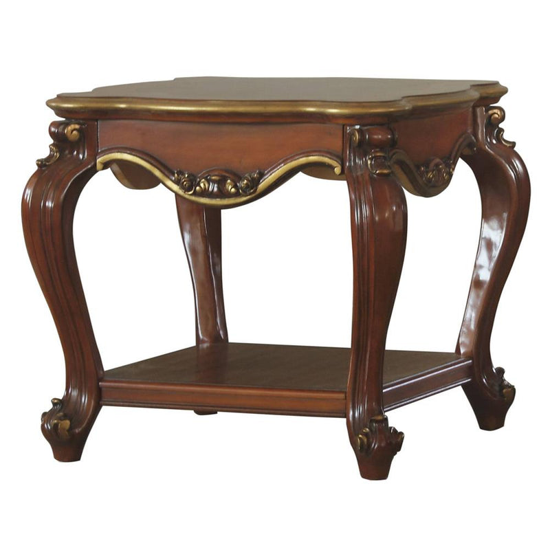 Acme Furniture Picardy 88222 End Table - Vintage Cherry Oak IMAGE 2