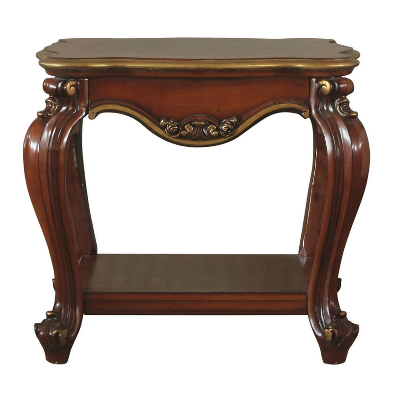 Acme Furniture Picardy 88222 End Table - Vintage Cherry Oak IMAGE 3