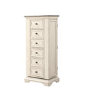 New Classic Furniture Anastasia B1731-079 Lingerie Swivel Chest w/Mirror - Antique White IMAGE 2