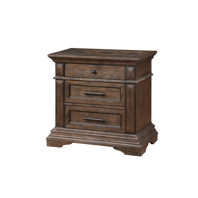 New Classic Furniture Mar Vista B658-040 Nightstand - Walnut IMAGE 2