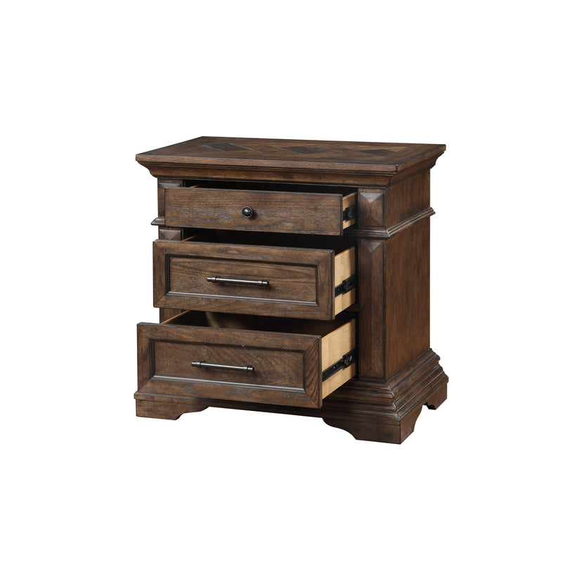 New Classic Furniture Mar Vista B658-040 Nightstand - Walnut IMAGE 4