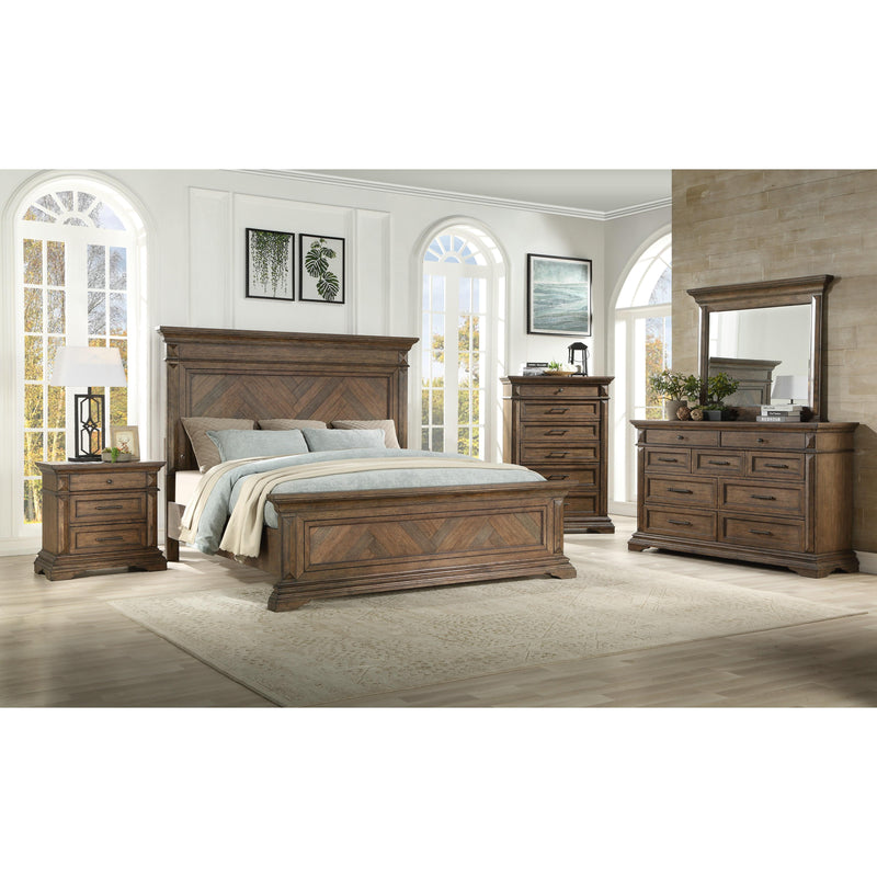 New Classic Furniture Mar Vista B658-040 Nightstand - Walnut IMAGE 6