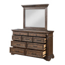 New Classic Furniture Mar Vista B658-060 Mirror - Walnut IMAGE 4