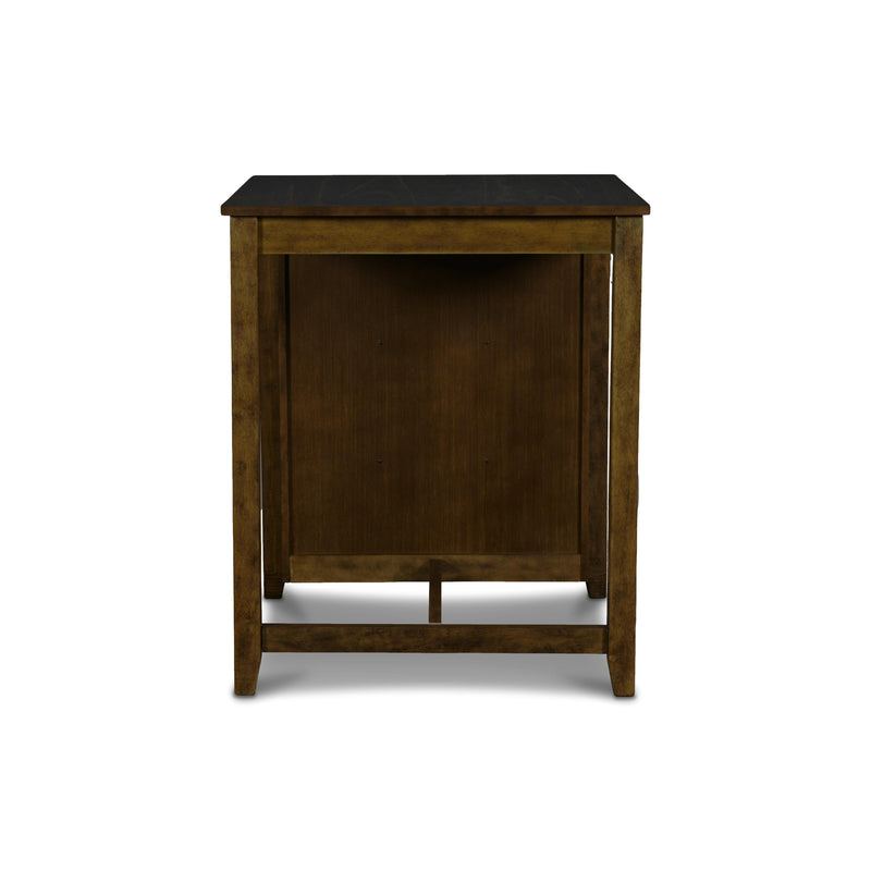 New Classic Furniture Gia D1701-32S-BRN 30" Counter Table W/2 Chairs & Stg Shelf - Brown IMAGE 6