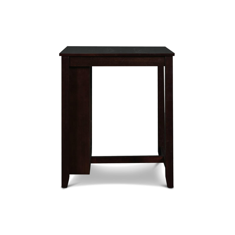 New Classic Furniture Gia D1701-32S-EBY 30" Counter Table W/2 Chairs & Stg Shelf - Ebony IMAGE 4