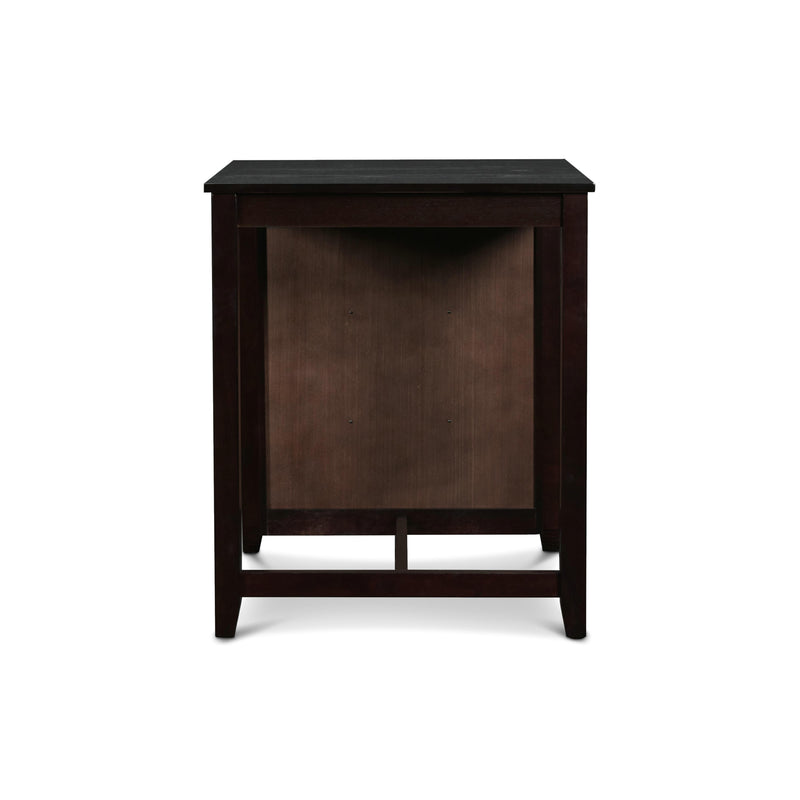 New Classic Furniture Gia D1701-32S-EBY 30" Counter Table W/2 Chairs & Stg Shelf - Ebony IMAGE 5