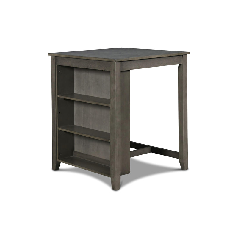 New Classic Furniture Gia D1701-32S-GRY 30" Counter Table W/2 Chairs & Stg Shelf - Gray IMAGE 3
