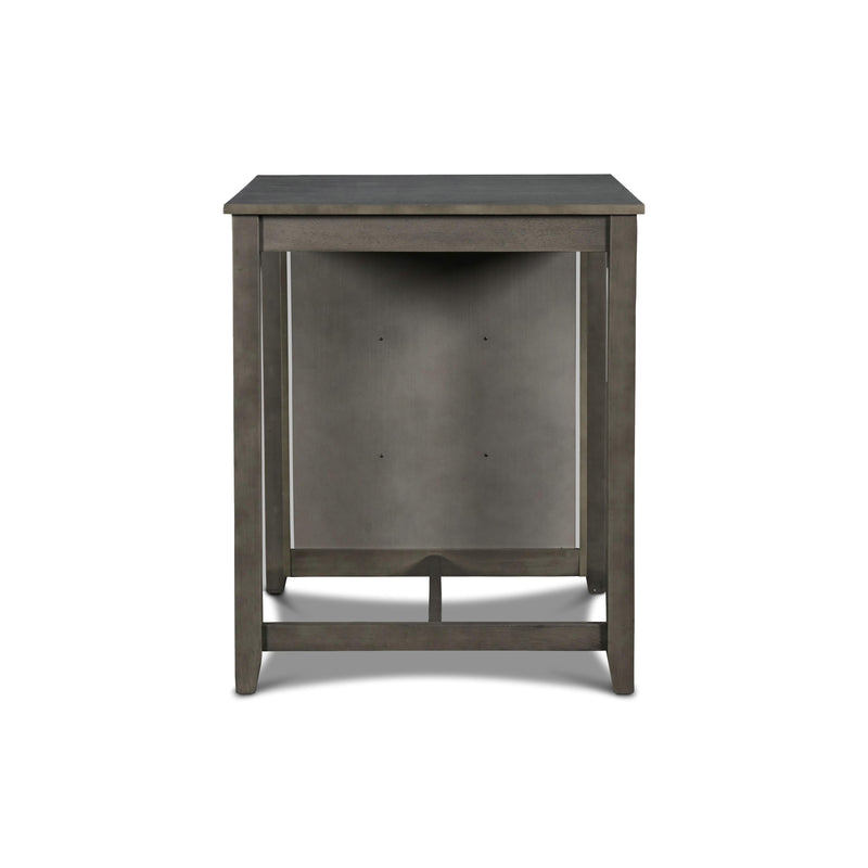 New Classic Furniture Gia D1701-32S-GRY 30" Counter Table W/2 Chairs & Stg Shelf - Gray IMAGE 6
