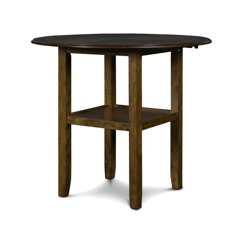 New Classic Furniture Gia D1701-42S-BRN 42" Counter Drop Leaf Table W/2 Chairs - Brown IMAGE 3