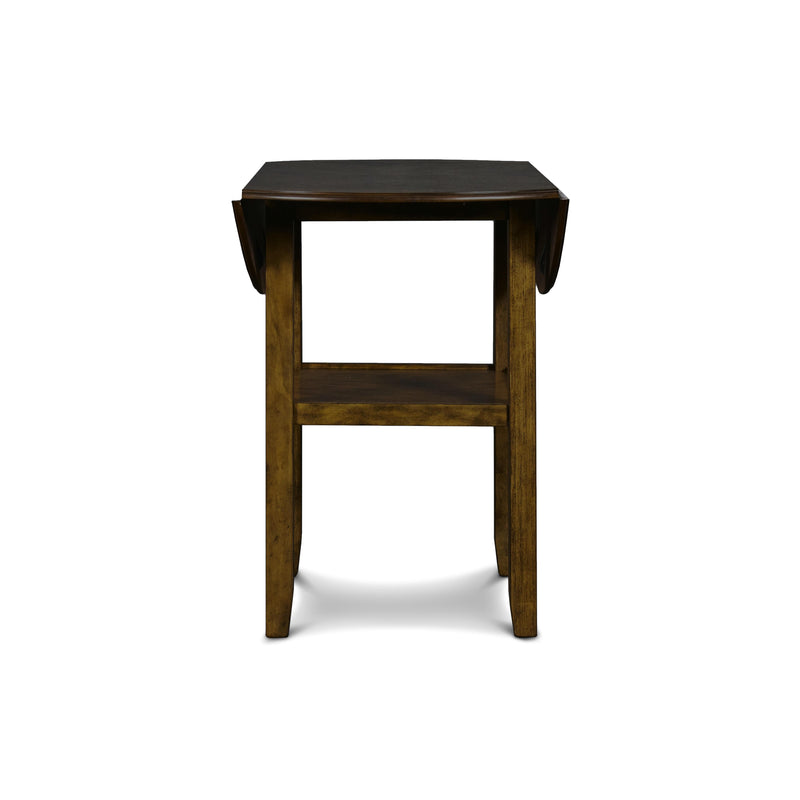 New Classic Furniture Gia D1701-42S-BRN 42" Counter Drop Leaf Table W/2 Chairs - Brown IMAGE 4