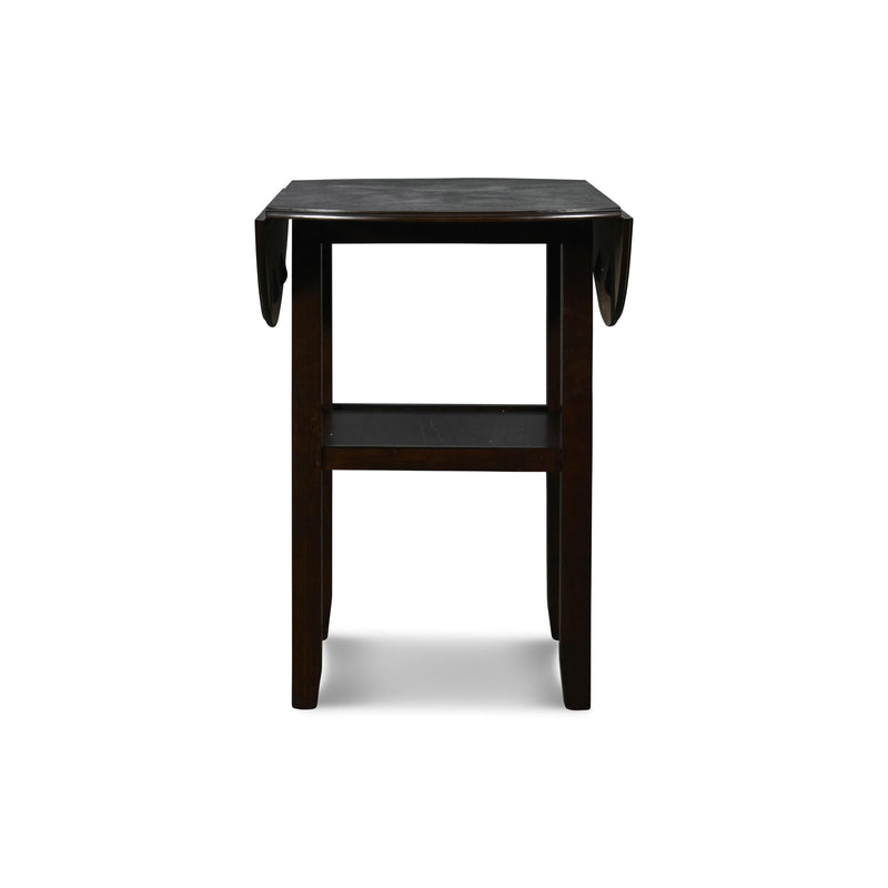 New Classic Furniture Gia D1701-42S-EBY 42" Counter Drop Leaf Table W/2 Chairs - Ebony IMAGE 4