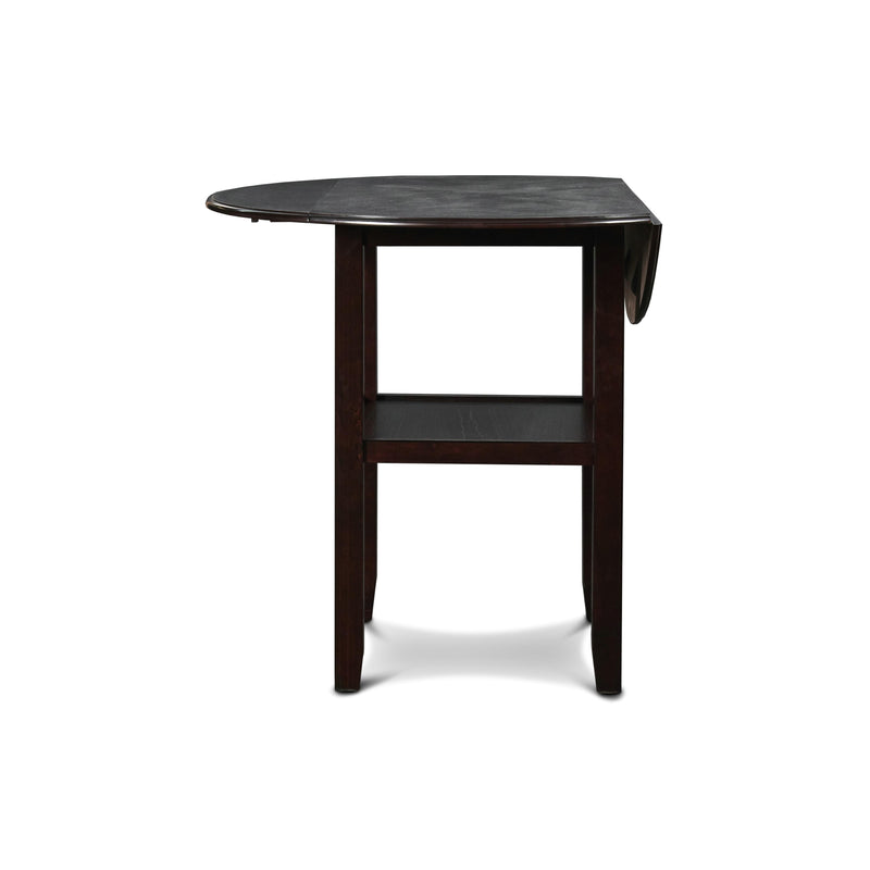 New Classic Furniture Gia D1701-42S-EBY 42" Counter Drop Leaf Table W/2 Chairs - Ebony IMAGE 5