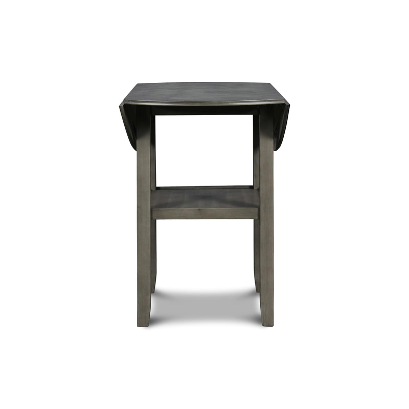New Classic Furniture Gia D1701-42S-GRY 42" Counter Drop Leaf Table W/2 Chairs - Gray IMAGE 4