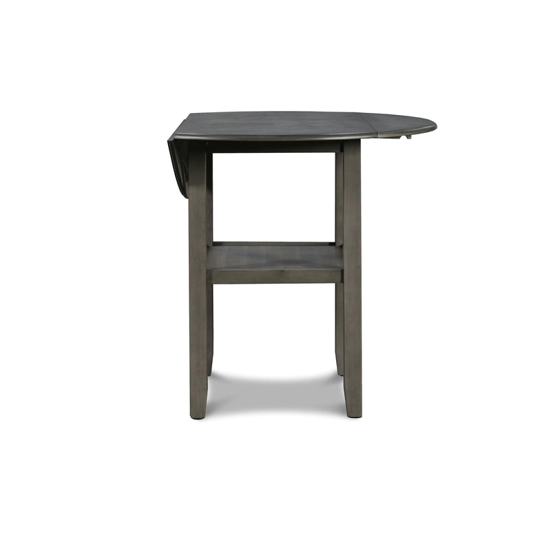 New Classic Furniture Gia D1701-42S-GRY 42" Counter Drop Leaf Table W/2 Chairs - Gray IMAGE 6